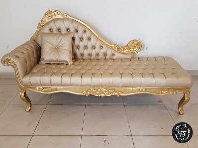 Chaise Luiz XV dourada